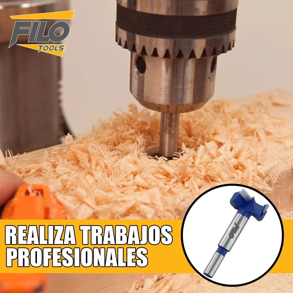 Broca Tipo Forstner Para Madera 35 mm Carburo De Tungsteno