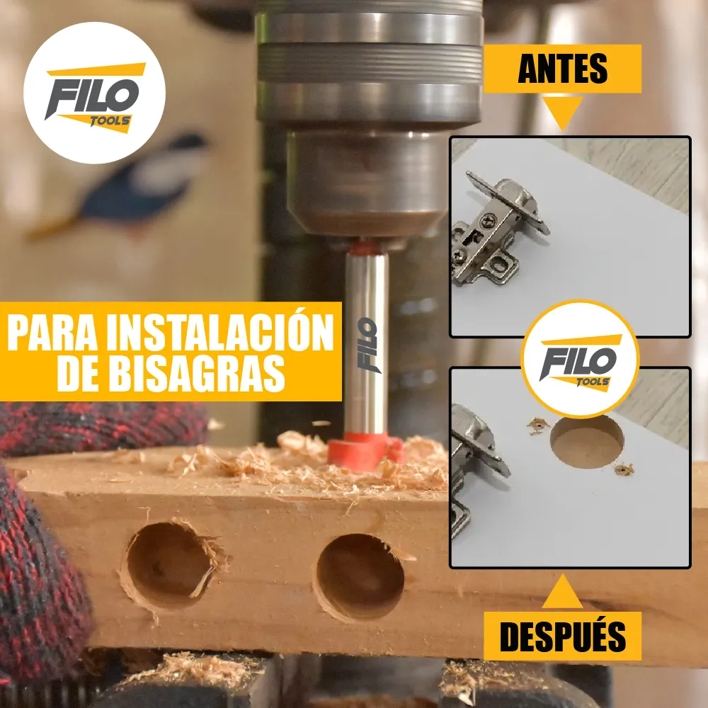 Broca Tipo Forstner Para Madera 26 mm Carburo De Tungsteno