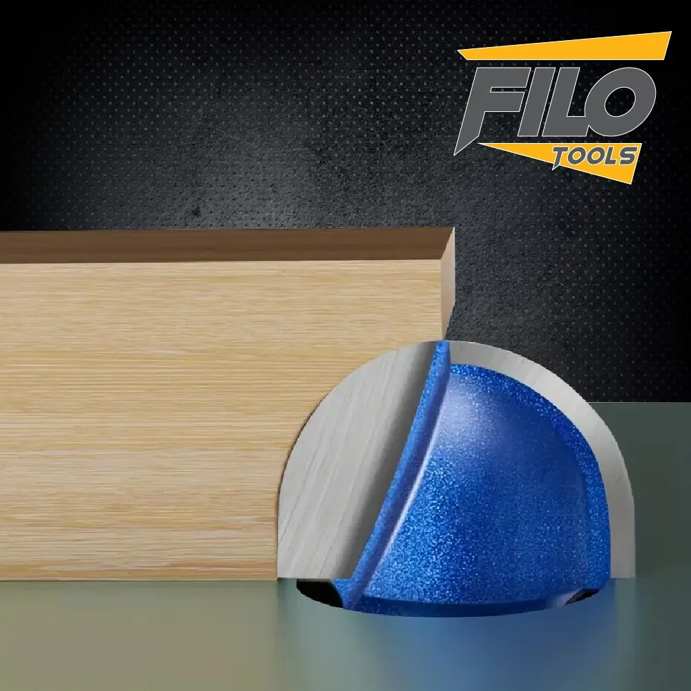 Broca Para Router 3/4'' Rebajadora de Madera Media Caña 1 Pieza