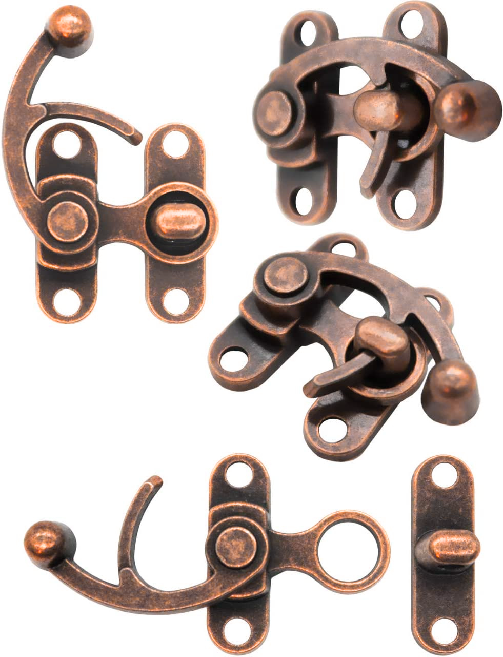 Aldaba Serie 50 Zamak Cobre Antiguo Con Tornillos