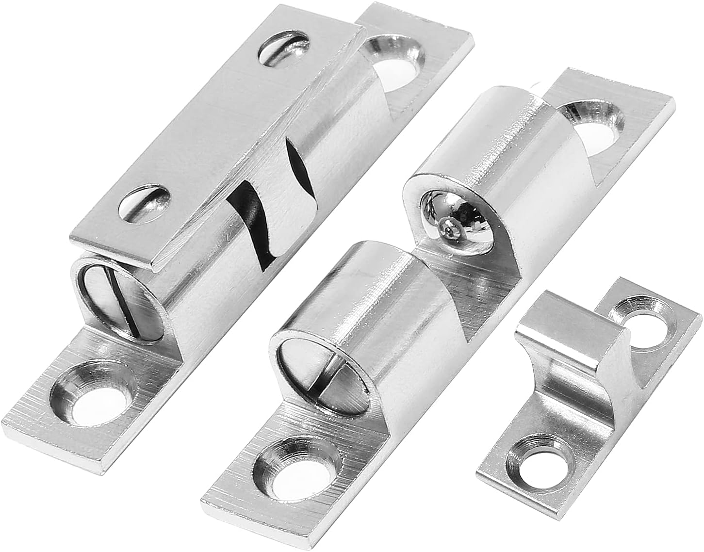 Resbalón Doble Bala Chico 39 mm Níquel Satinado 100 Piezas