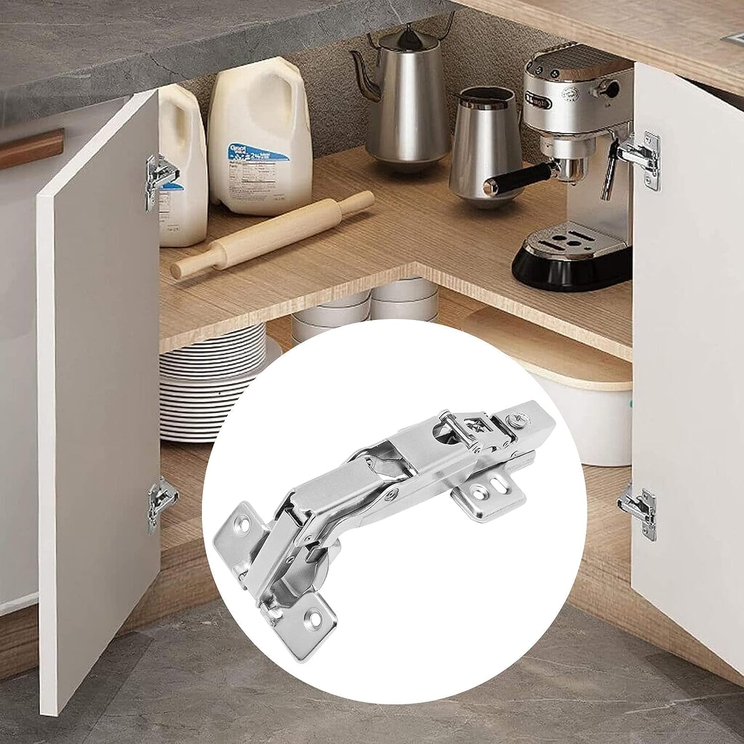 Bisagra Bidimensional 165 Grados Chapulín Para Esquina FH