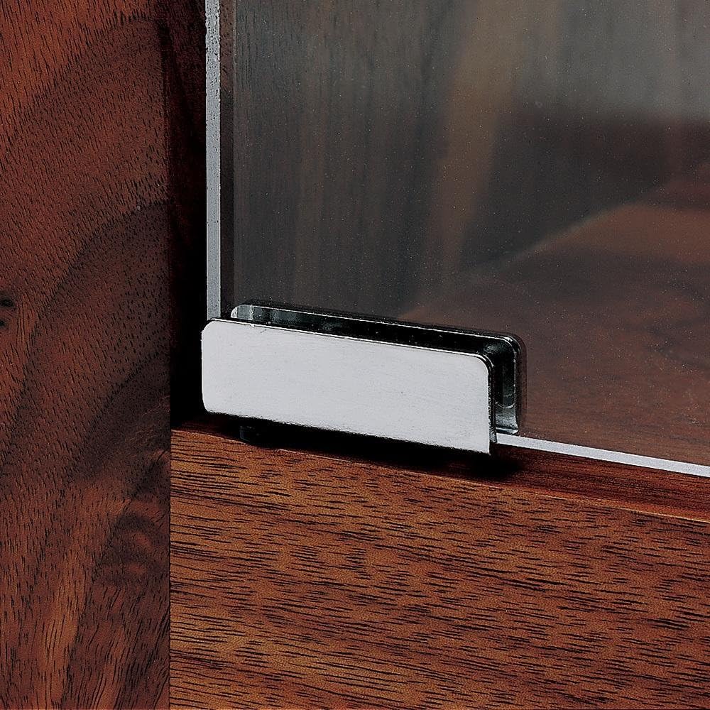 Bisagra Bivel Latón Brillante Para Puerta Cristal Vidrio Kit 1 Puerta