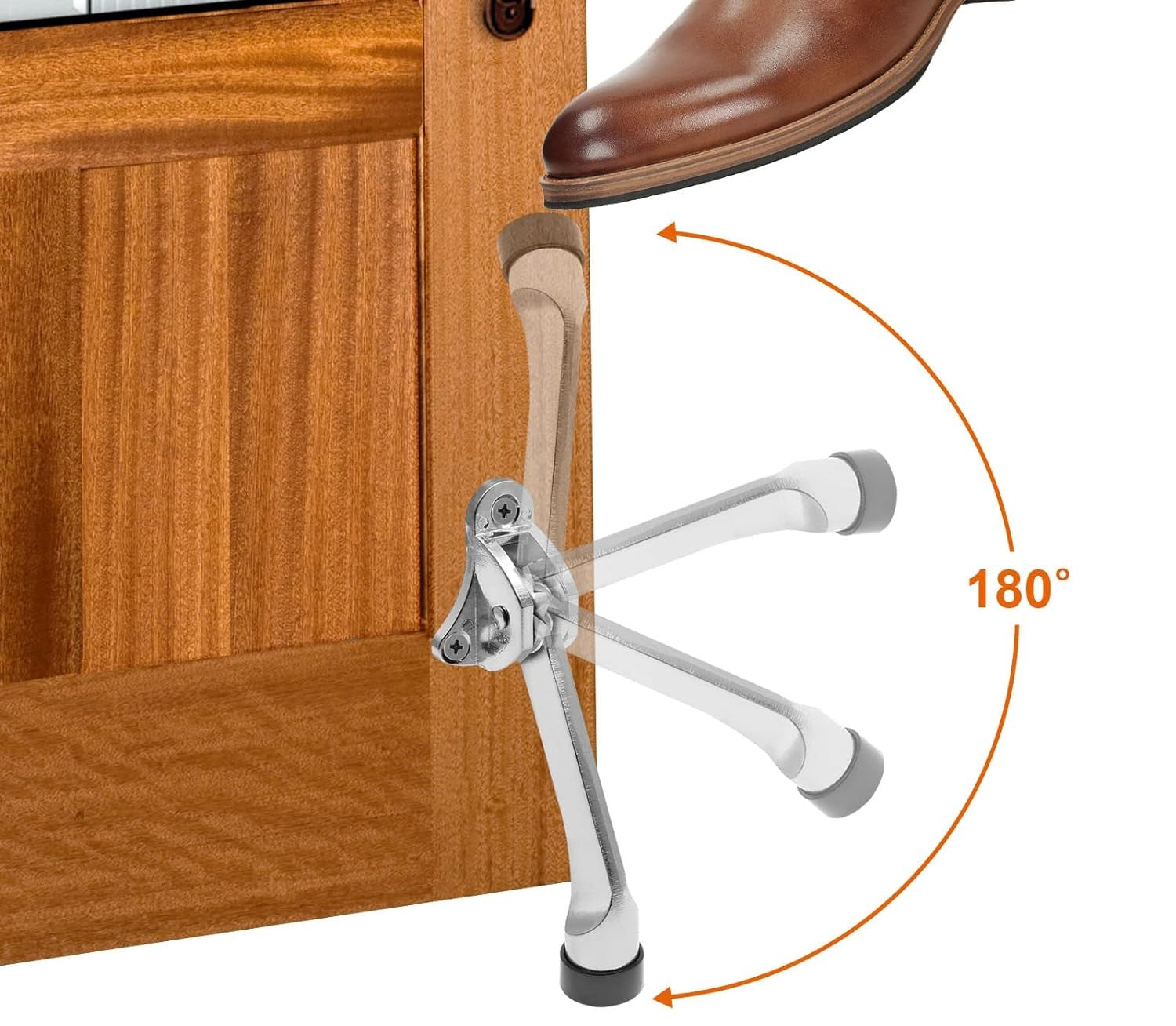 Tope Fija Puerta Níquel Satinado Tipo Phillips