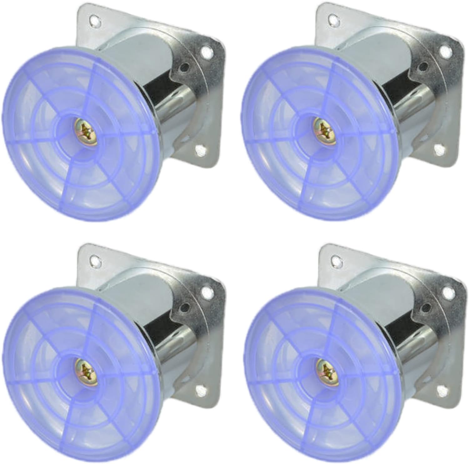Pata Para Sofá y Muebles Redonda Acero Cromo 5 cm Con Tornillos