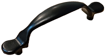 Jaladera Negra Con Tornillo 7523N 103 mm