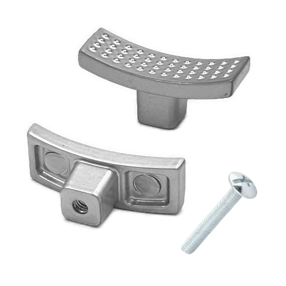 Jaladera Cromo Satinado Con Tornillo 7664 40 mm