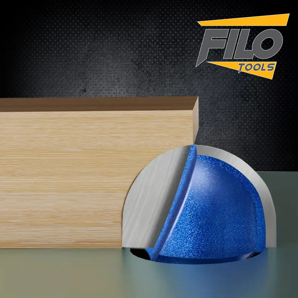 Set 3 Piezas Broca Para Router Rebajadora de Madera Media Caña