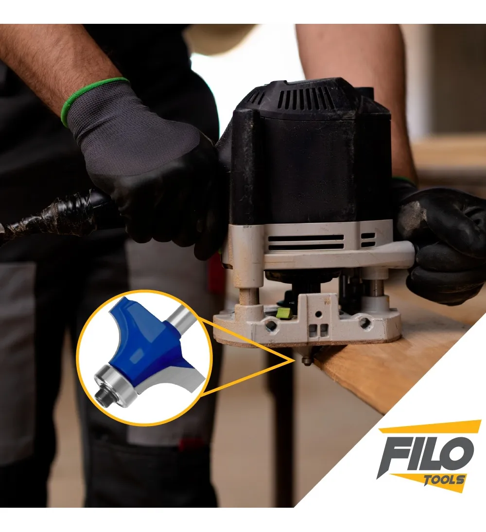 Broca Para Router 1 1/2'' Rebajadora de Madera Redondeadora 1 Pieza