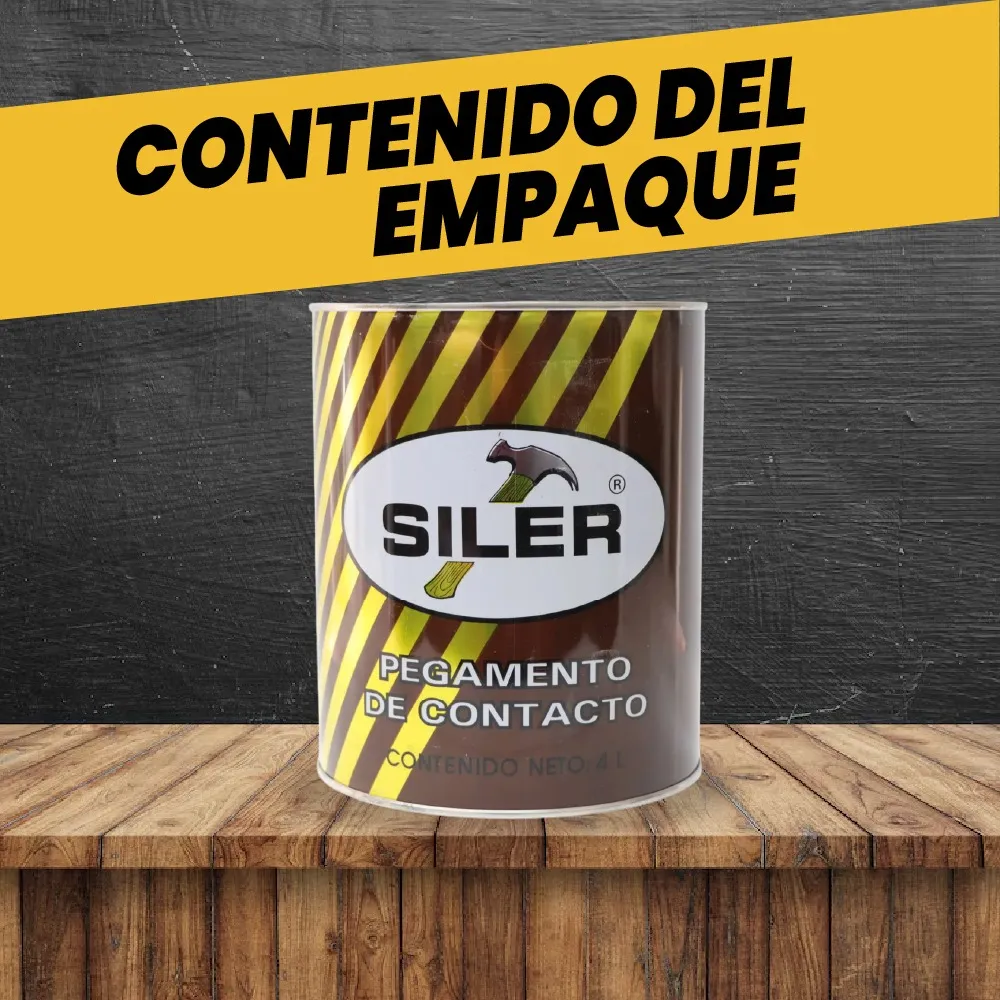 Pegamento Universal De Contacto Siler Línea Dorada 1 Litro Amarillo