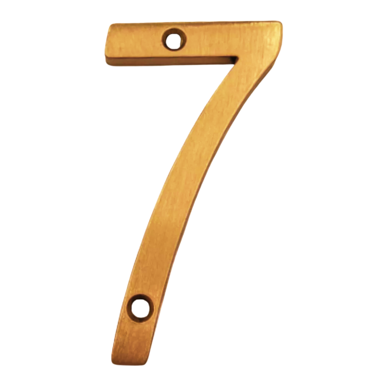 Números Residenciales Latón Brillante Exterior Casa Altura 10 cm Aluminio 3D