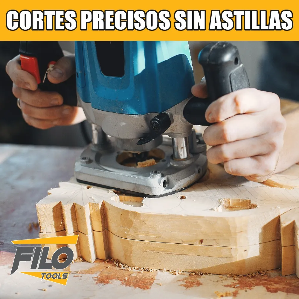 Broca Para Router 1/4'' Rebajadora de Madera Corte Clásico 1 Pieza