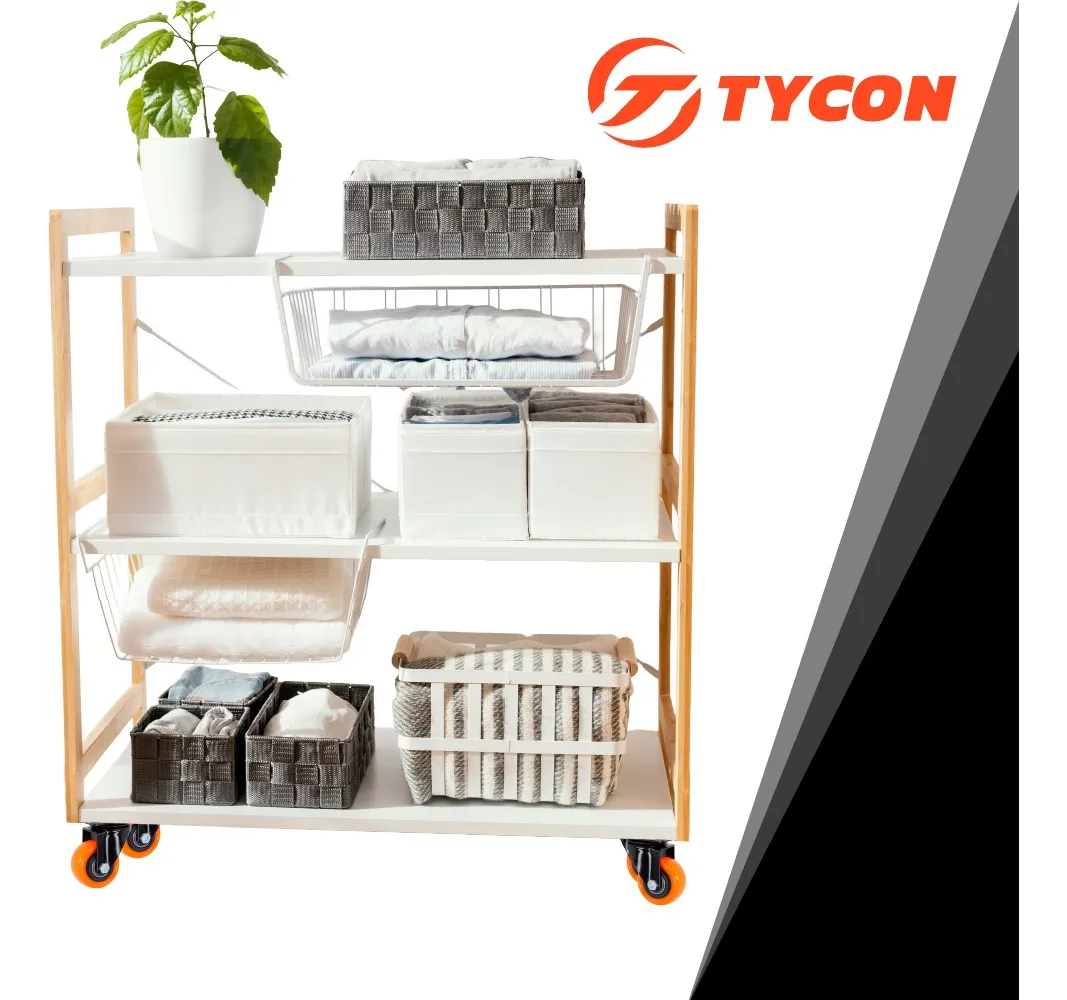 Rodaja Giratoria Rueda Naranja 40 mm Doble Balero