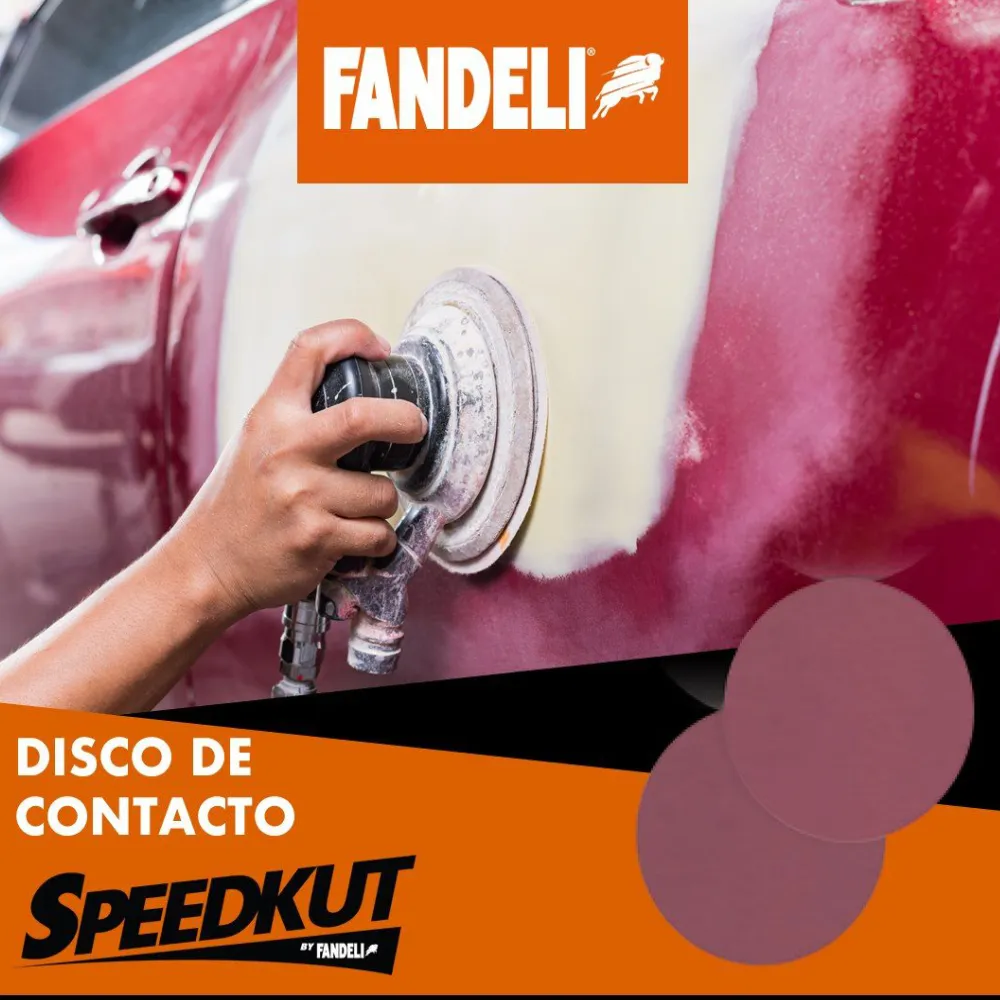 Disco Lija Speedkut Gripit 5" Ciego Grano 80 Fandeli 100 Piezas 73173