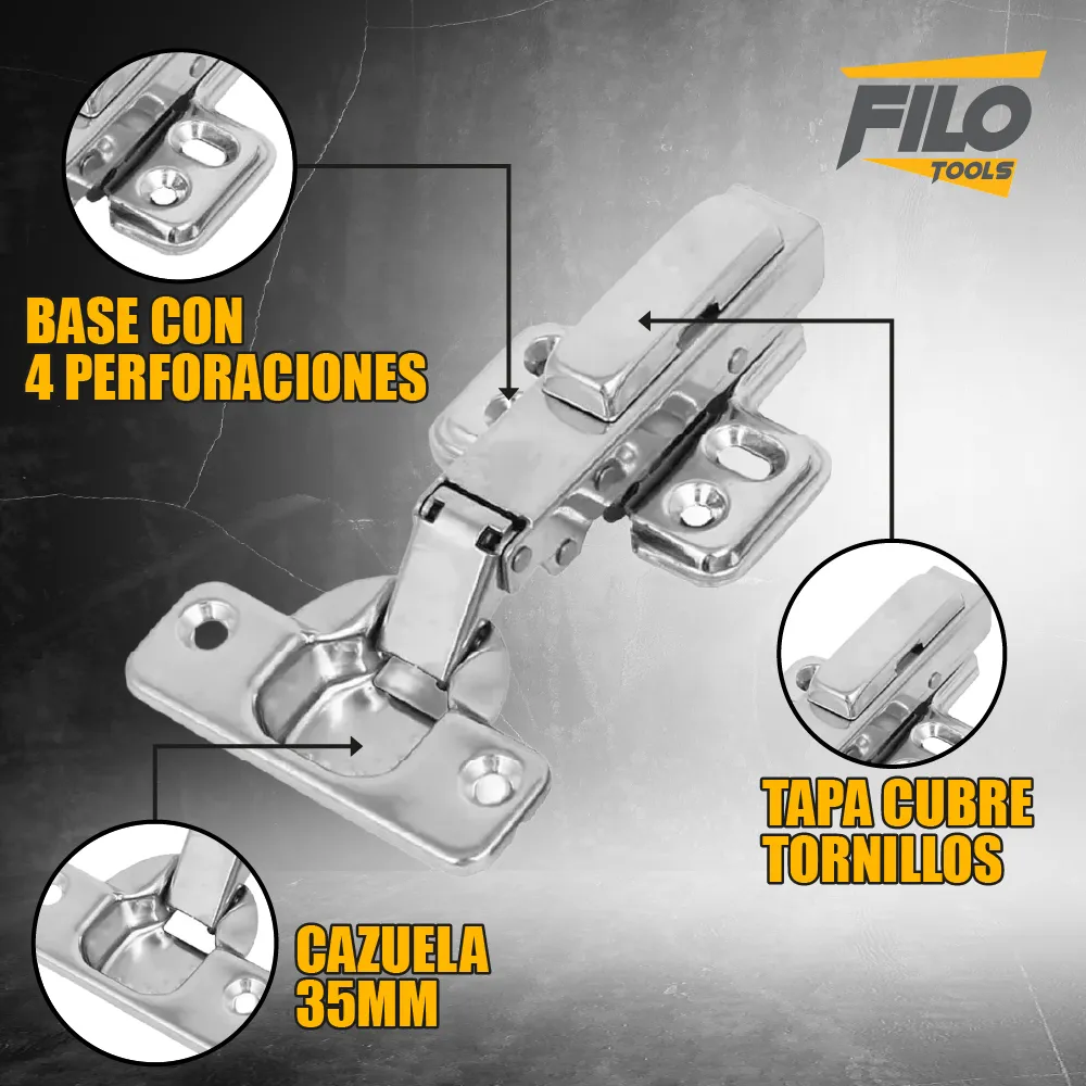 Broca Tipo Forstner Para Madera Carburo De Tungsteno 26 y 35 mm