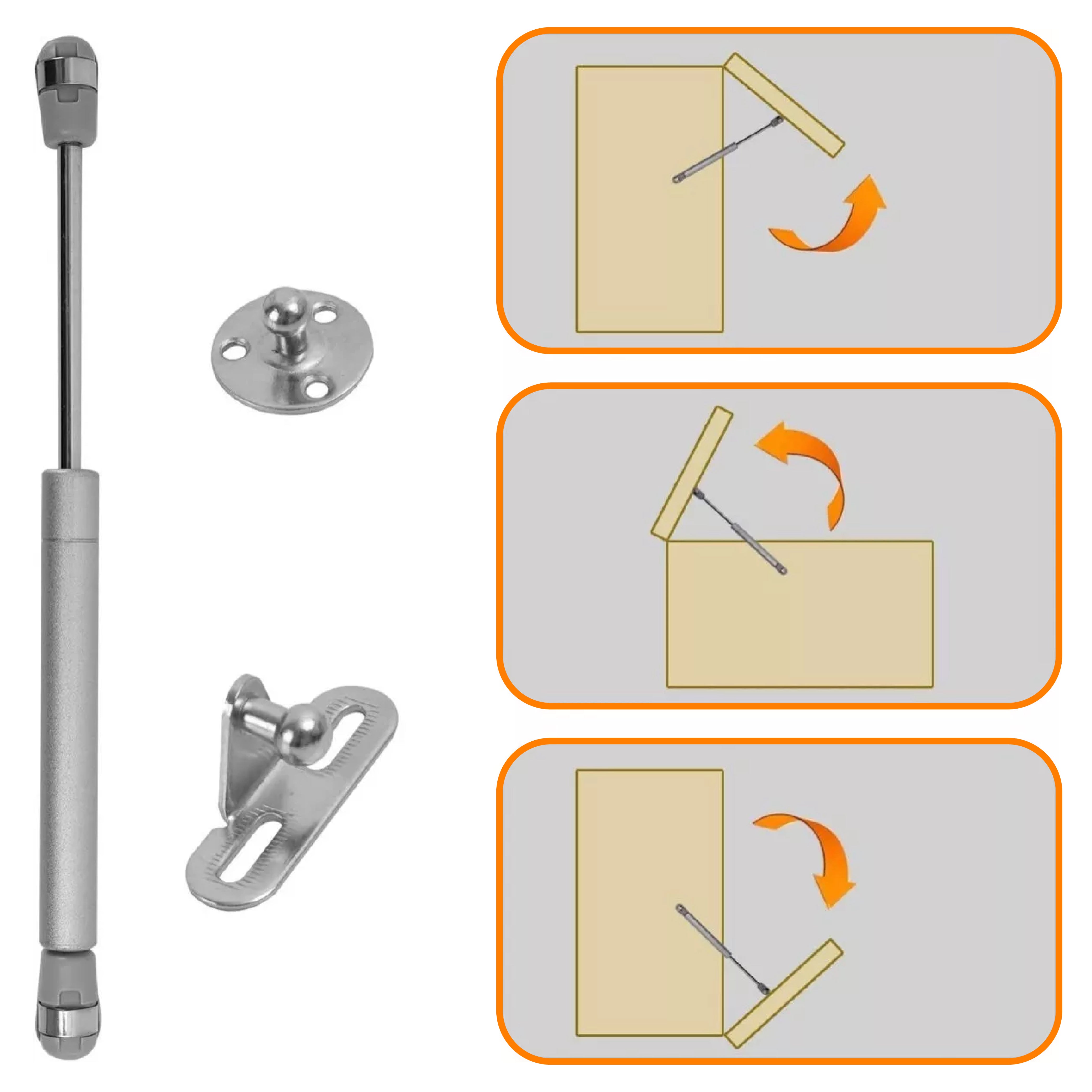 Pistón Elevable de Gas Amortiguador Para Puerta Plegable