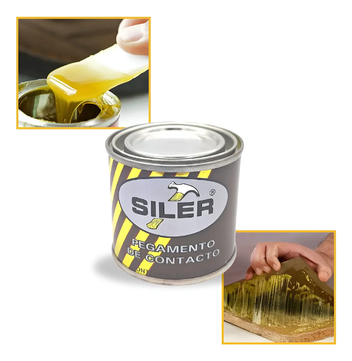 Pegamento Universal De Contacto Siler Línea Dorada 135 ml Amarillo