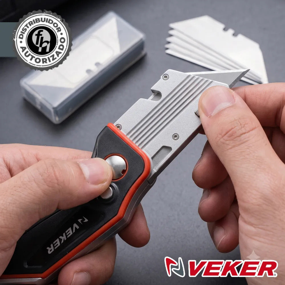 Cutter Navaja Abatible Utilitaria 7pulg Con Repuestos Pro