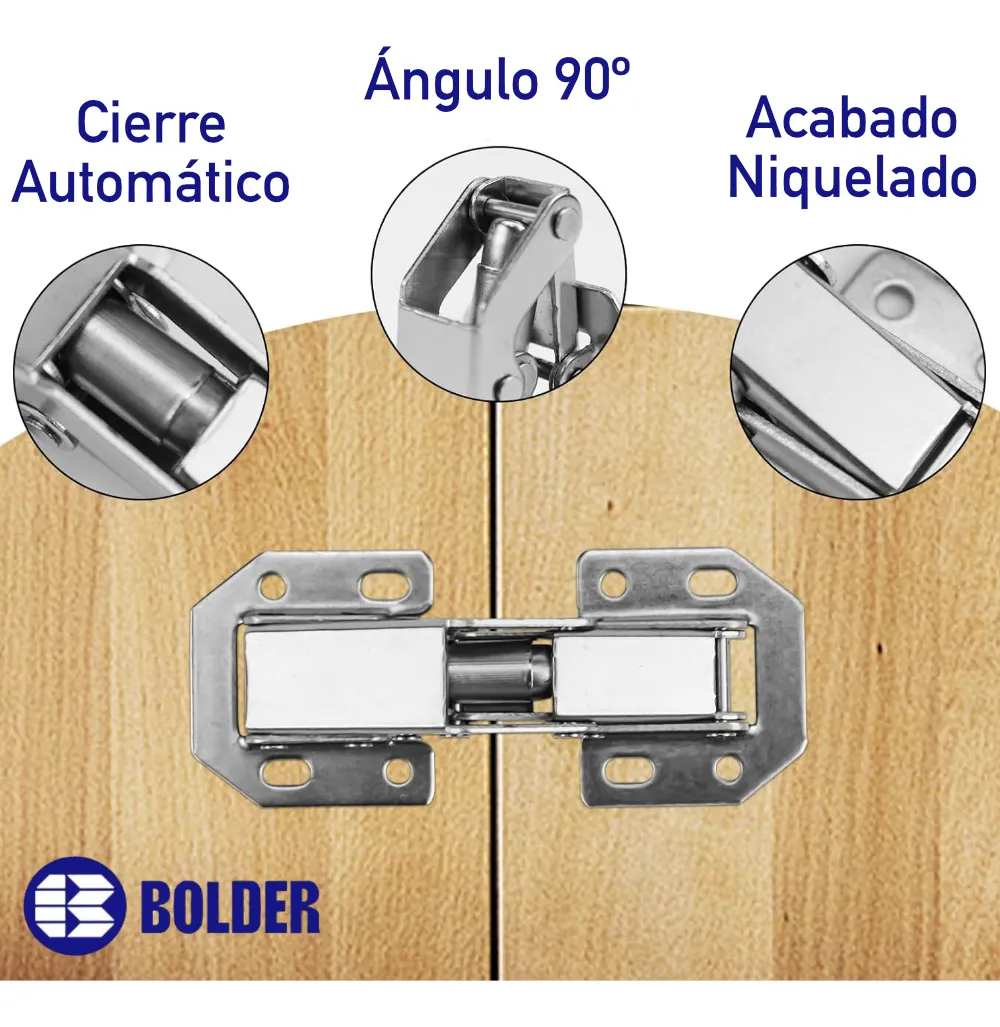 Bisagra Bidimensional De Sobreponer Ferrari Mini 90°