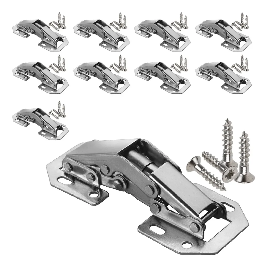 Bisagra Bidimensional Oculta Mini de Sobreponer 90° Ferrari  Easy On 10 Piezas