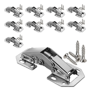 Bisagra Bidimensional Oculta Mini de Sobreponer 90° Ferrari  Easy On 10 Piezas