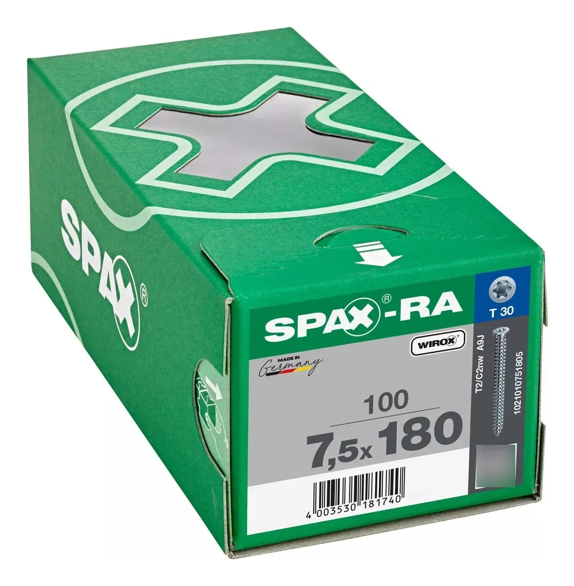 Tornillos Spax R-A Concreto 7.5x180 mm No Necesita Taquete