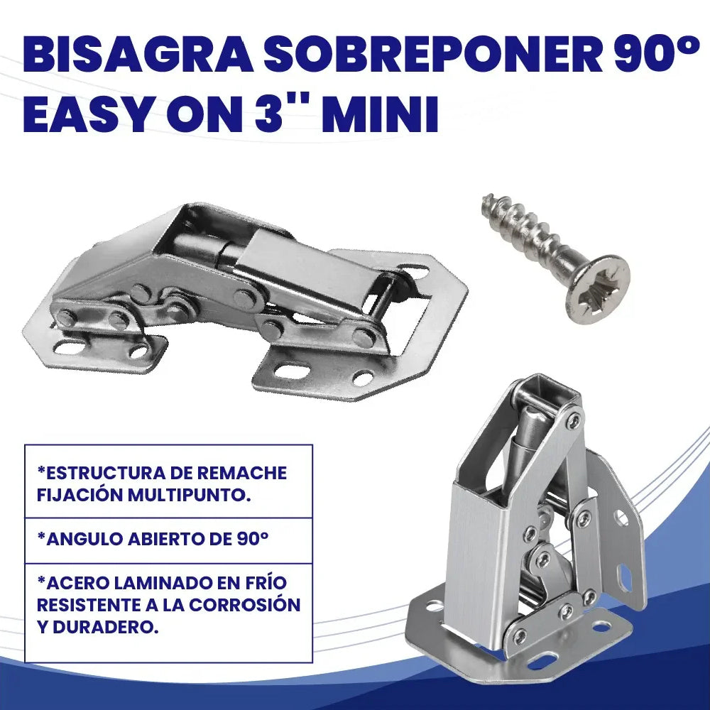 Bisagra Bidimensional De Sobreponer Ferrari Mini 90°