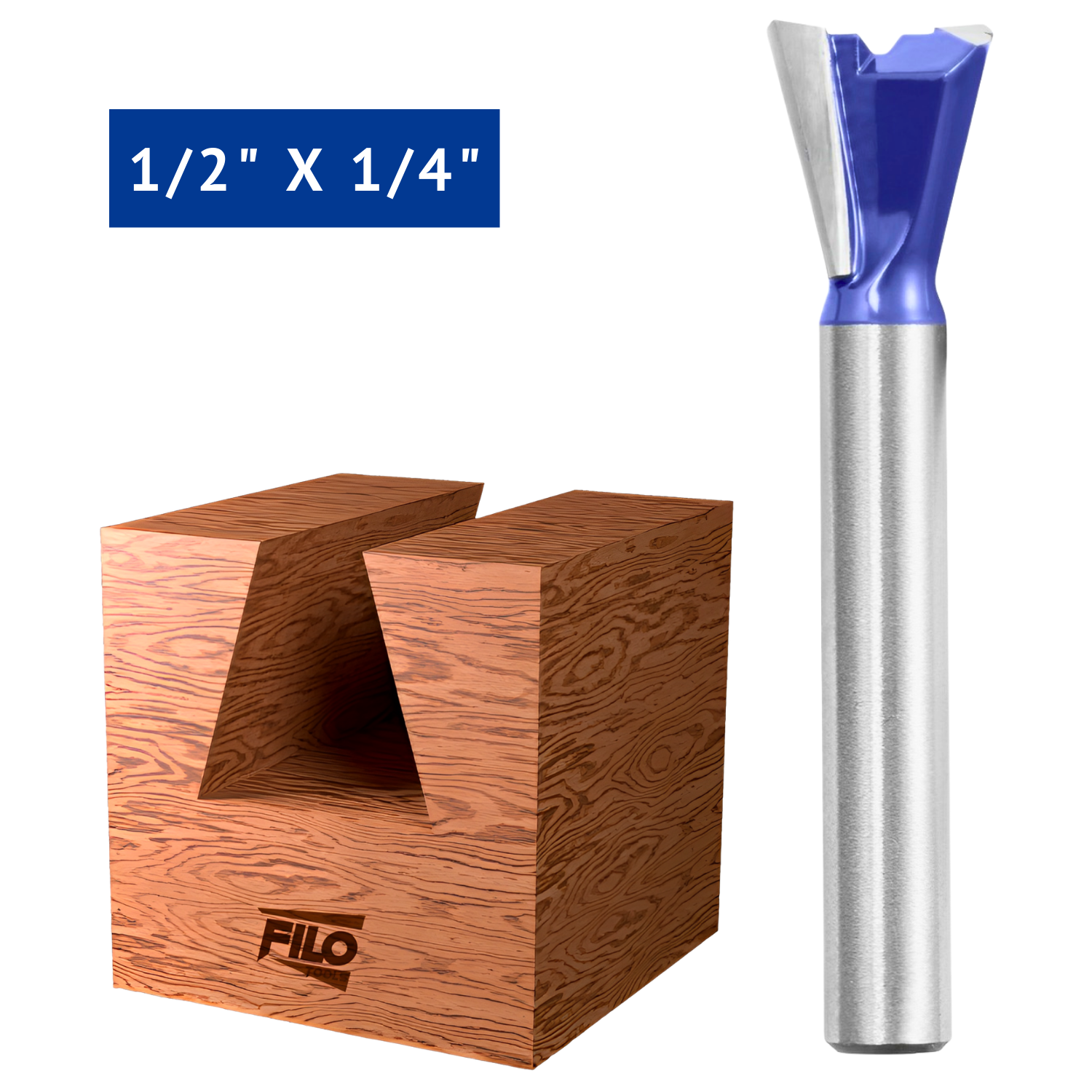 Filo Tools Broca Para Router Cola de Pato 1/2x1/4