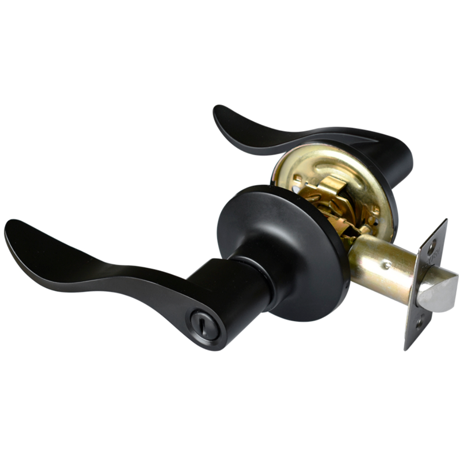 Cerradura Mercurio Negro Mate Puerta Baño 5823 Dexter