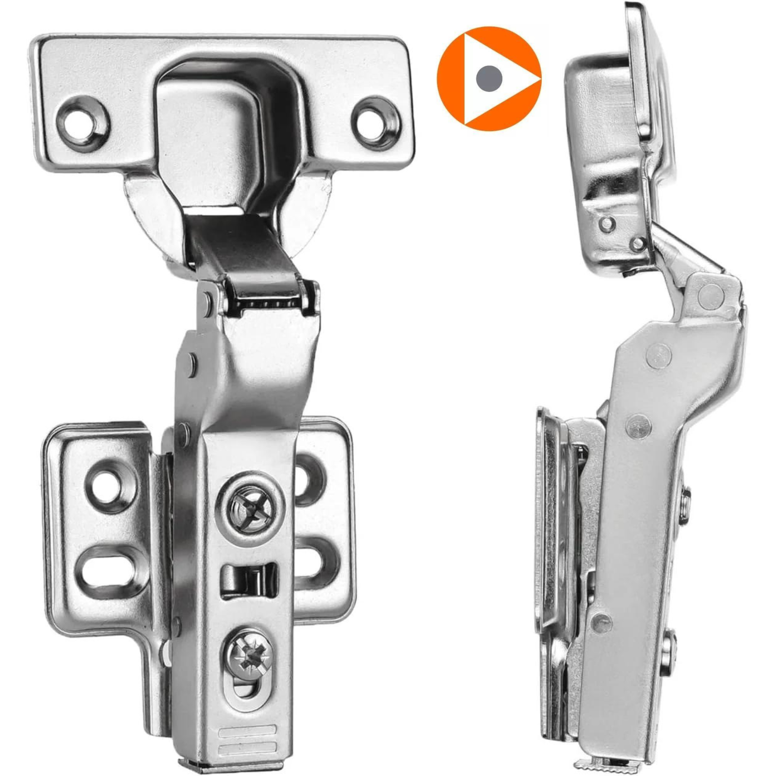 Bisagra Bidimensional Ducasse Cierre Suave Media 4 Perforaciones