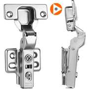 Bisagra Bidimensional Ducasse Cierre Suave Media 4 Perforaciones