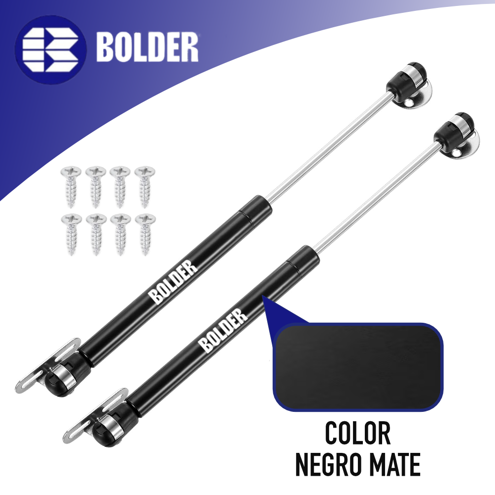 Pistón Elevable De Gas Amortiguador Para Puerta Plegable Negro Mate