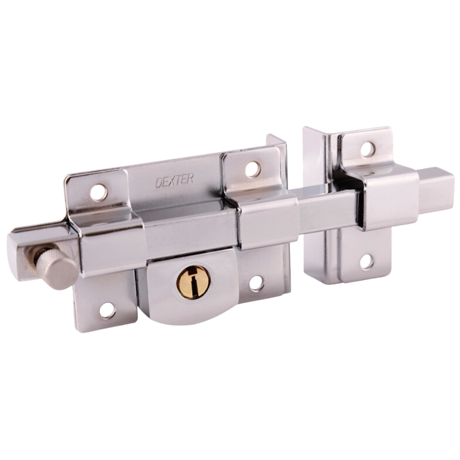 Cerradura Sobreponer De Barra Fija Cromo Dexter