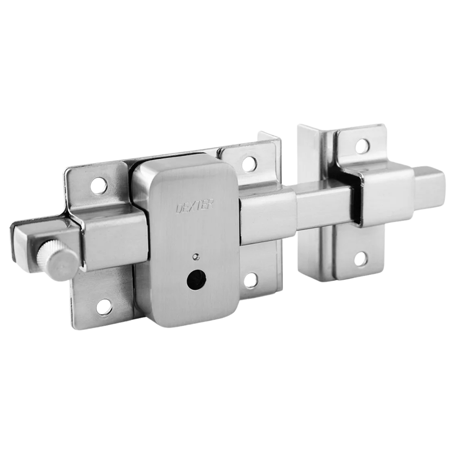 Cerradura Sobreponer De Barra Fija Llave Tetra Cromo Dexter