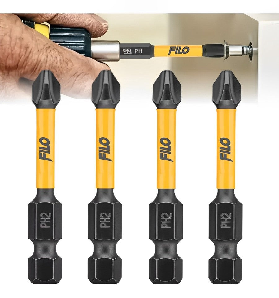 Puntas De Impacto Phillips PH2 Acero S2 Filo Tools 50 mm
