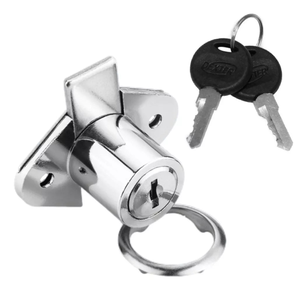 Cerradura Chapa Cocol Dexter Cromo 6842 Para Mueble