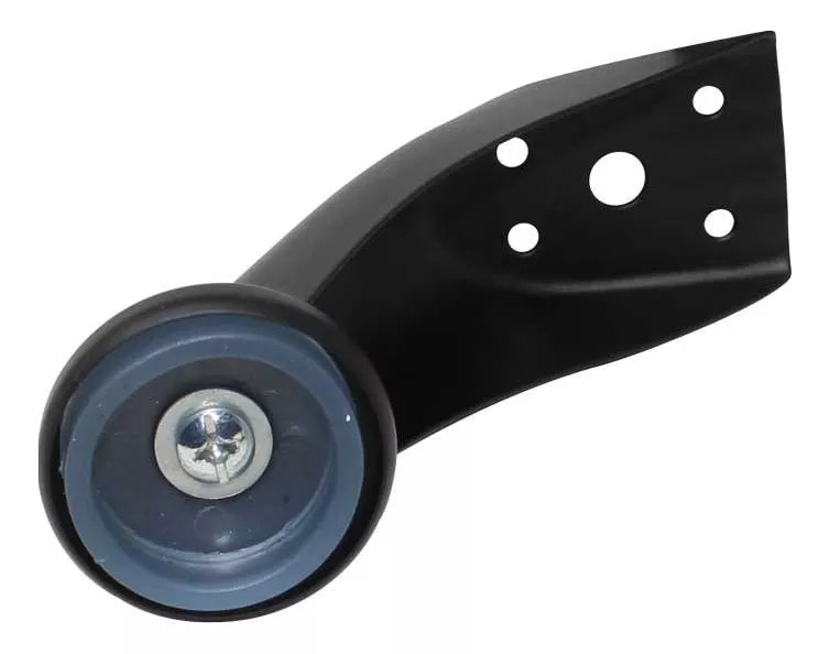 Pata Para Sofá y Muebles Curva 9 cm Acero Negro Mate Con Tornillos