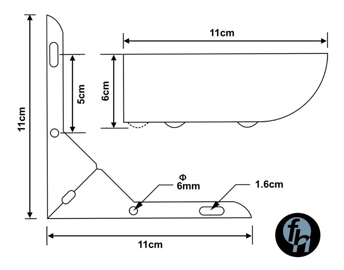 Pata Para Sofá y Muebles Esquinera 6 cm Acero Cromo 4 Piezas Con Tornillos