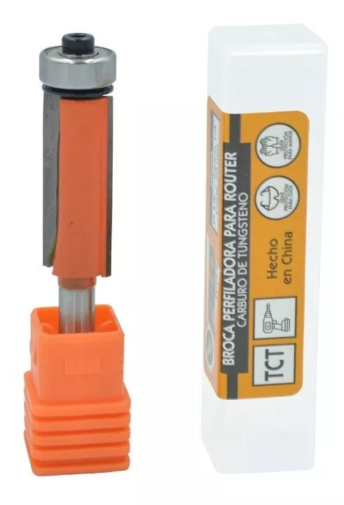 Broca Perfiladora Para Router Diámetro 1/2x1/4" Corte 30 mm