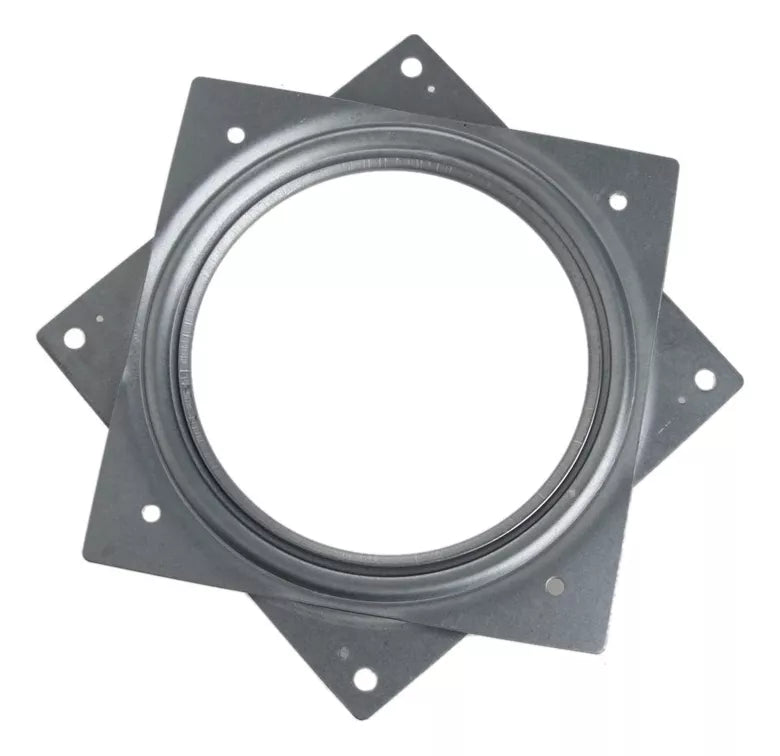 Placa Base Giratoria 6 Pulgadas Metálica Cuadrada Balero Plano Bolder