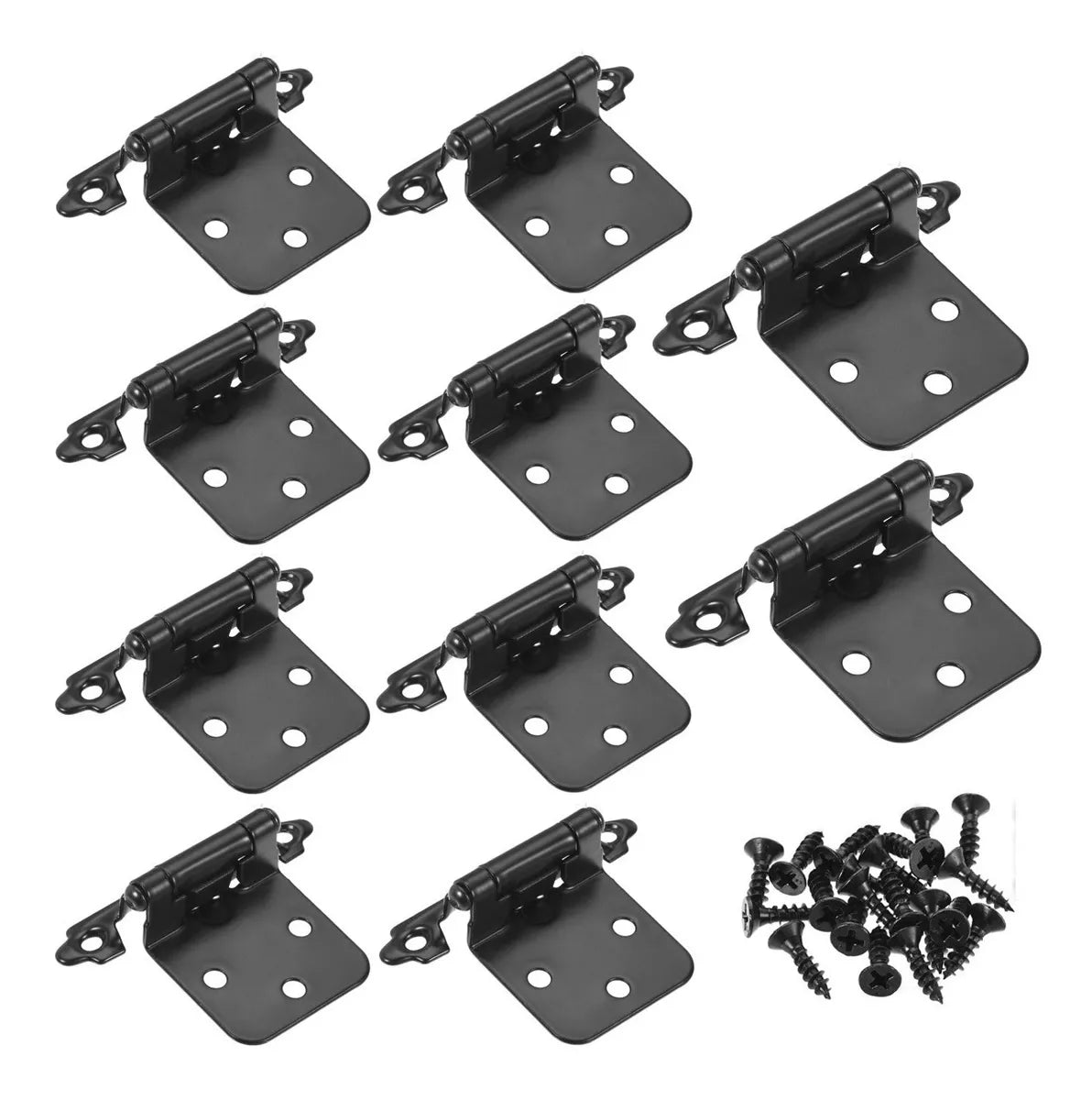 Bisagra De Parche Americana Color Negro Mate Con Tornillos