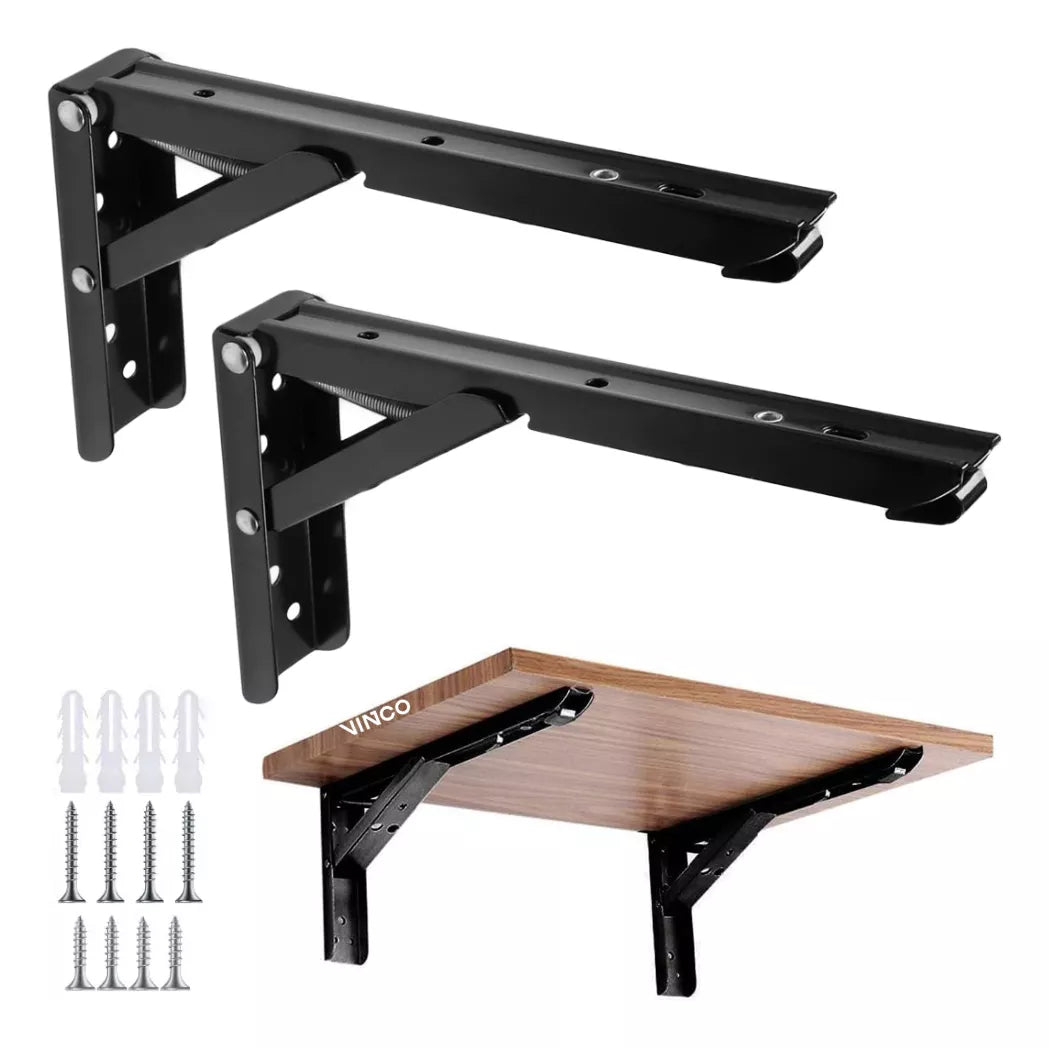 Ménsula Soporte Abatible Para Repisa Slim Negro
