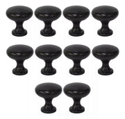 Jaladera De Botón Praga Negro Mate Handy Home