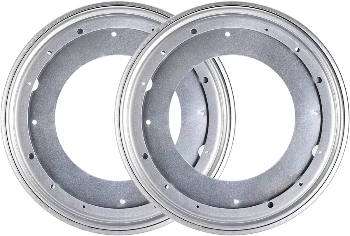 Placa Base Giratoria 12 Pulgadas Circular Metálica Con Balero Plano Bolder