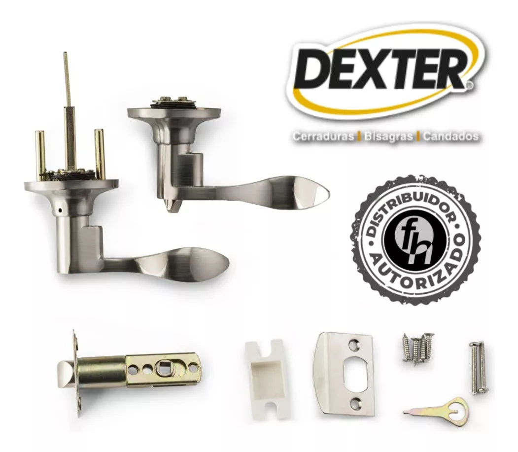 Cerradura Mercurio Níquel Satinado Puerta Baño 5821 Dexter