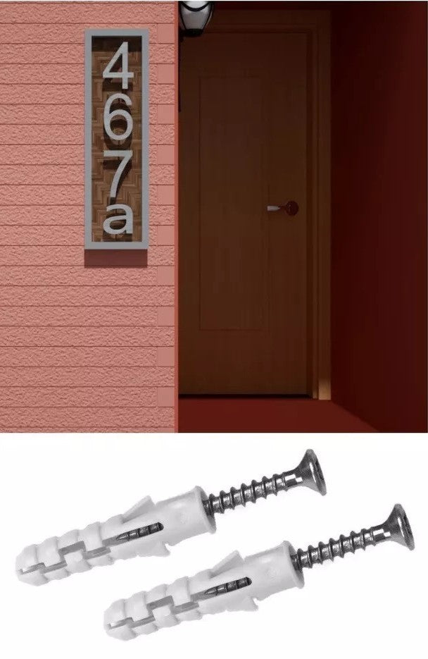 Números Residenciales Níquel Satinado Exterior Casa Altura 10 cm Aluminio 3D