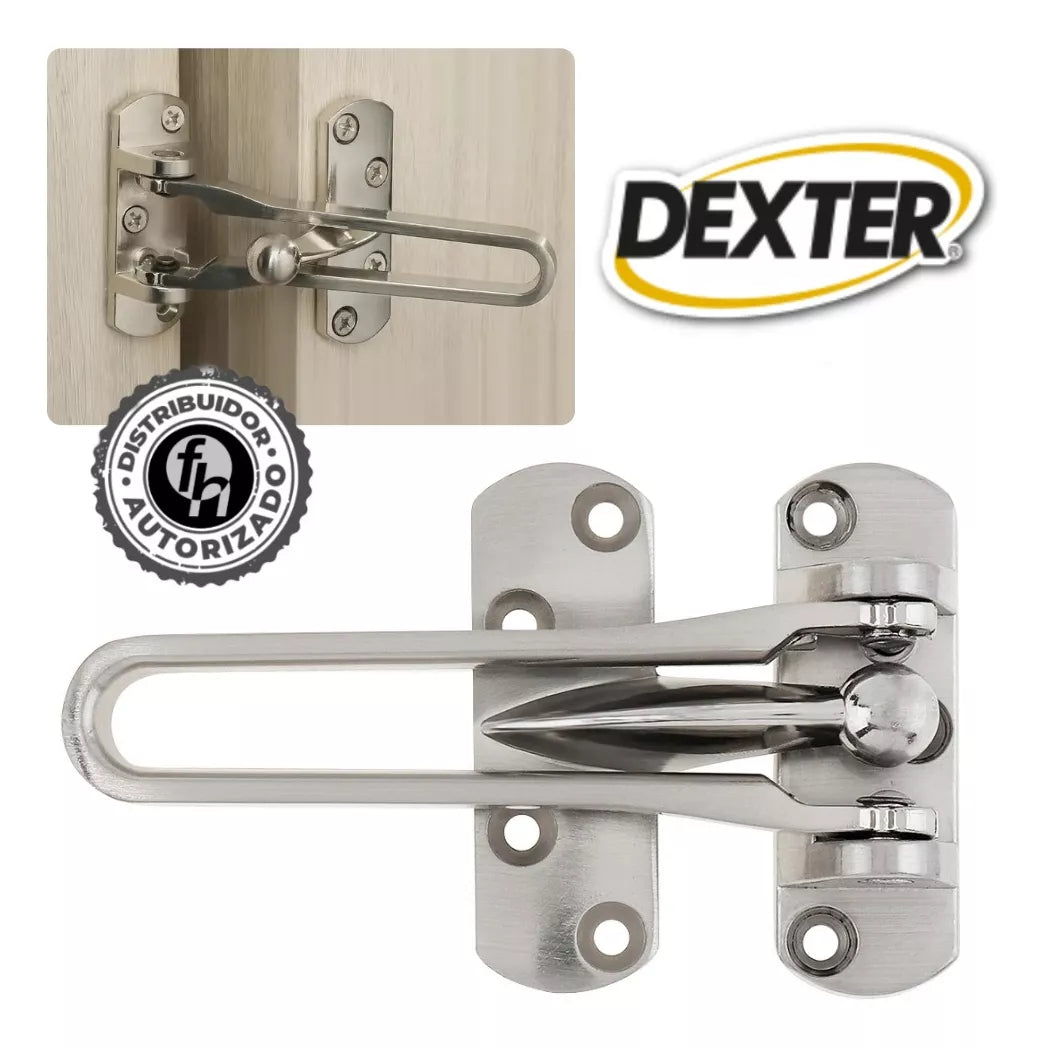 Pasador De Seguridad Abatible Para Puerta Dexter Níquel Satinado
