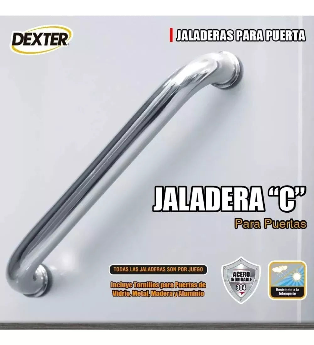 Jaladera Tipo "C" Para Puerta Principal Dexter