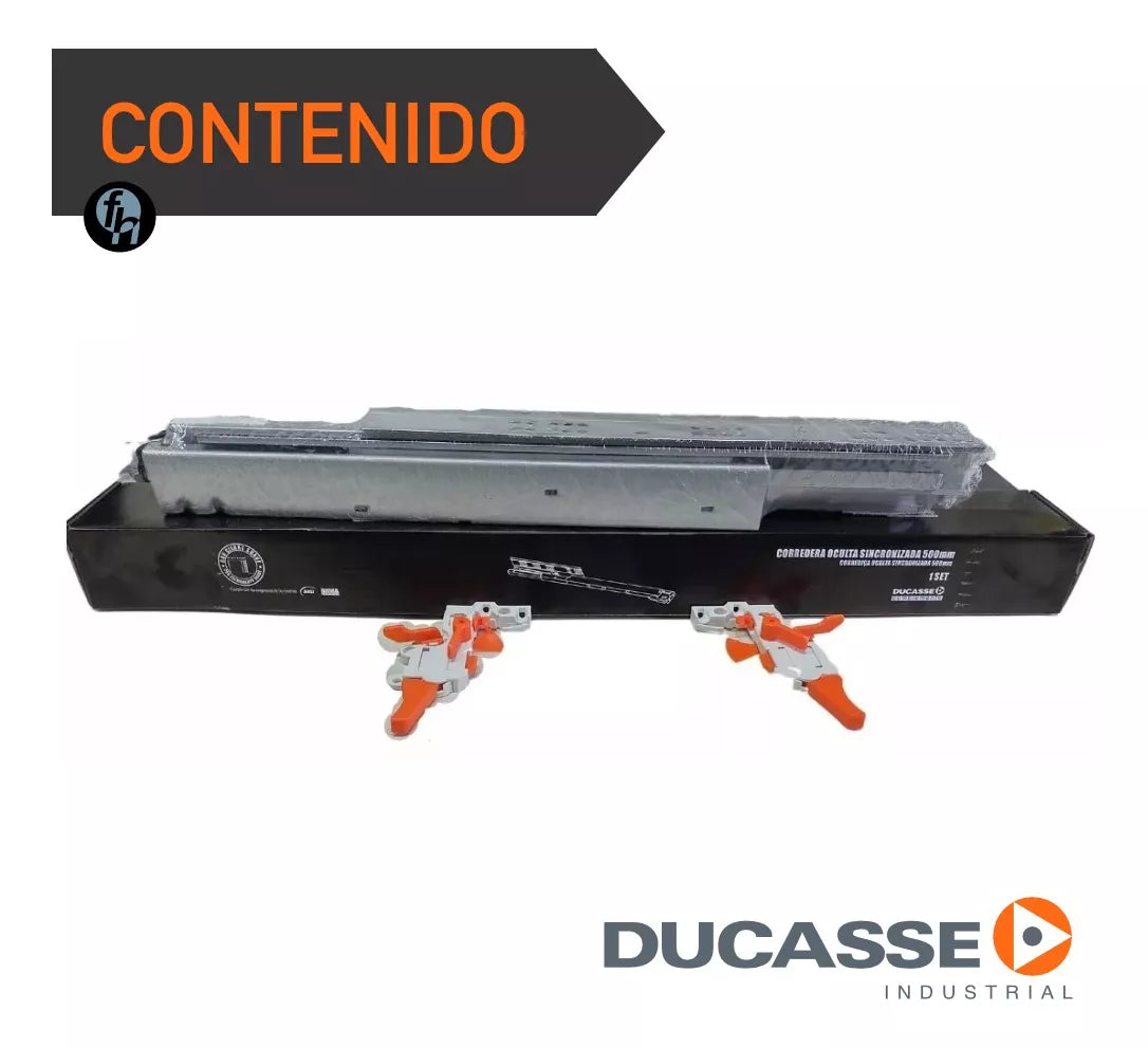 Corredera Oculta Cierre Suave Montaje Inferior Ducasse