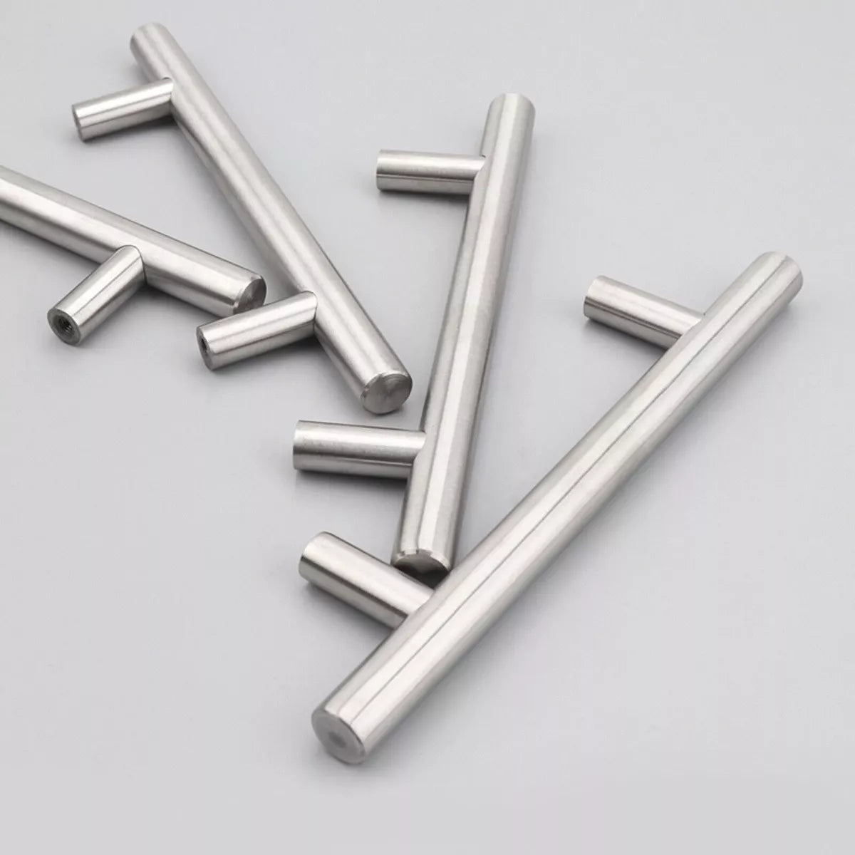 Jaladera Manija De Barra Hueca 18.8 cm Acero Inoxidable Con Tornillo